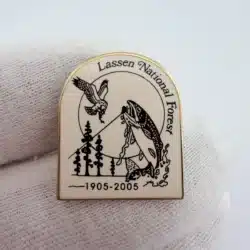 Lassen National Forest 100th Anniversary Lapel Hat Pin - 1905-2005