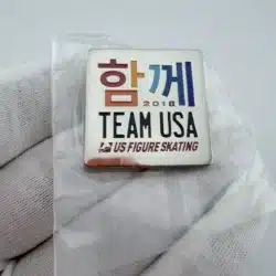 2018 PyeongChang US Figure Skating Team USA Lapel Hat Pin - Together