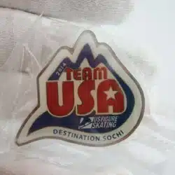 2014 Sochi Olympics Team USA US Figure Skating Pin - Destination Sochi