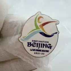 2021-2022 Beijing Winter Olympics US Figure Skating Pin - Destination Beijing