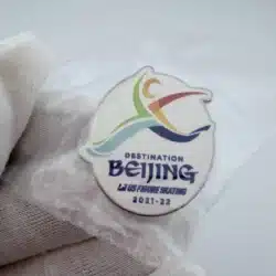 Alternative view of 2021-2022 Beijing Winter Olympics US Figure Skating Pin - Destination Beijing