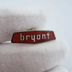 Vintage Bryant Heating & Cooling Systems Enamel Logo Pin