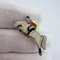 Equestrian Horse Show Jumping Pin