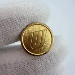 United Airlines Tulip Logo Button Pin - Converted To Pin