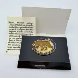 NRDC Natural Resources Defense Council 25th Anniversary Brown Bear Pin - WMSpear