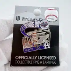 2017 Opening Day Coors Field Colorado Rockies vs LA Los Angeles Dodgers Pin