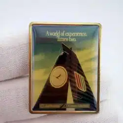 United Air Lines / Lufthansa Pin - A World of Experience Times Two