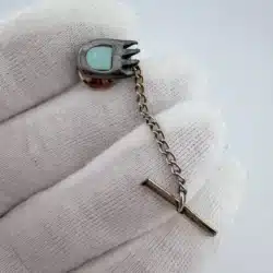 Vintage Bear Claw with Inlay Tie Tack Pin