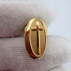 Religious Cross Pin - 1/10 10K GF