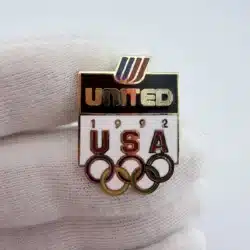 1992 United Airlines USA Olympics Pin - Tulip Logo