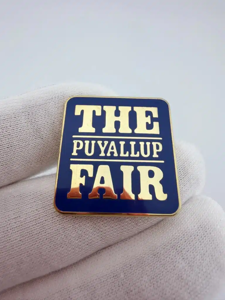The Puyallup Fair Pin - Blue Background