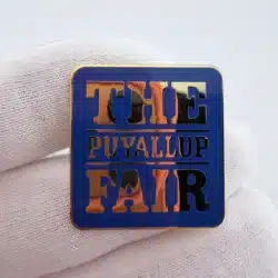 Alternative view of The Puyallup Fair Pin - Blue Background