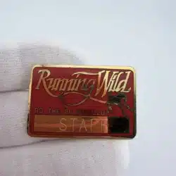 Alternative view of 1986 Puyallup Fair Running Wild Staff Pin Brooch