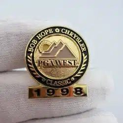 1998 Bob Hope Chrysler Classic Lapel Pin - PGA West - Phil Mickelson Wins