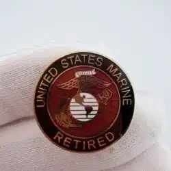 United States Marine Retired Pin with EGA emblem