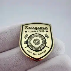 Evergreen Curling Club Lapel Pin - Portland Oregon