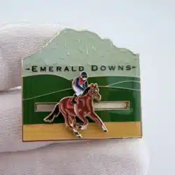 Emerald Downs Thoroughbred Racetrack Slider Pin - Auburn, Washington