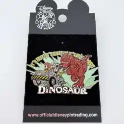2002 Disney's Animal Kingdom Dinosaur Ride Pin on card - Closed Ride