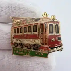Dunedin New Zealand Box Tramcar Train Pin