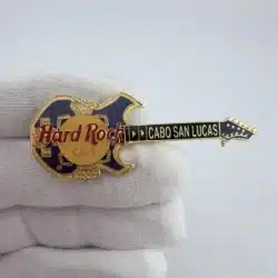 Hard Rock Cafe Cabo San Lucas Mayan Guitar Pin - Flawed