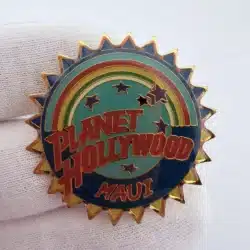Planet Hollywood Maui Pin Brooch - Rainbow Sun