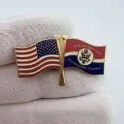 United States Courts Southern District of Georgia Flag Pin - Corrosion