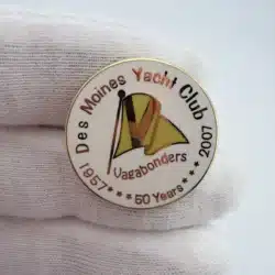 Des Moines Yacht Club Vagabonders 50th Anniversary Lapel Pin
