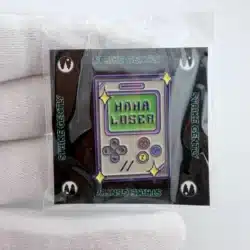 Strike Gently Haha Loser Handheld Video Game Console Pin