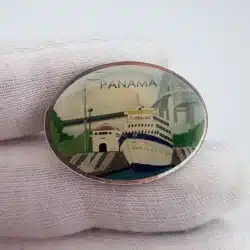 Panama Canal and Bridge Of The Americas Boat Pin
