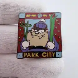 Park City Utah Ski Pin featuring Taz from Looney Tunes