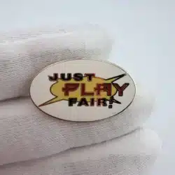 JUST PLAY FAIR! Lapel Hat Pin