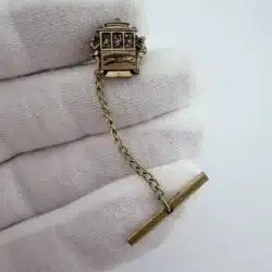 Ring For Victor Cable Car Tie Tack Pin - San Francisco Bell Ringing Contest?