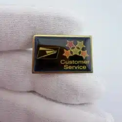 USPS United States Postal Service Customer Service Pin with Stars