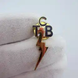 Vintage Elvis Presley TCB Taking Care Of Business Lightning Bolt Pin