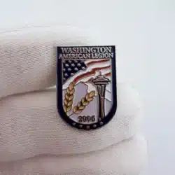2006 Washington State American Legion Pin with Space Needle and Flag