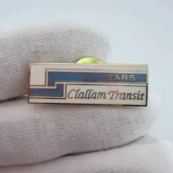 Clallam Transit 25 Years Anniversary Pin - Washington State
