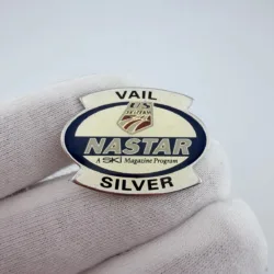 Vail Ski Resort Colorado NASTAR Silver US Ski Team Pin