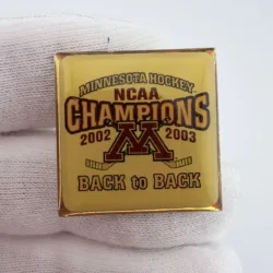 2002 2003 University Of Minnesota Golden Gophers Ice Hockey Championship Pin