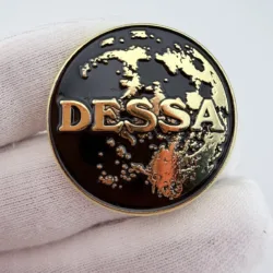 Dessa Globe Pin - Musician Promotional Item?