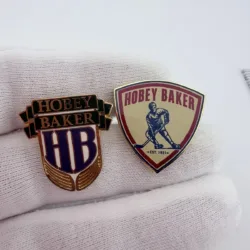Set of 2 Hobey Baker Lapel Hat Pins