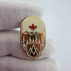 2019 Rocky Mountaineer Railroad Train Pin - Canadian Rockies