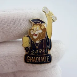 DARE Graduate Lapel Pin with Daren The Lion