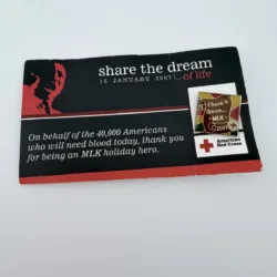 2007 ARC American Red Cross Holiday Heroes MLK Day I Have A Dream Pin