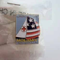 2002 ARC American Red Cross Holiday Heroes Labor Day Sailboat Pin