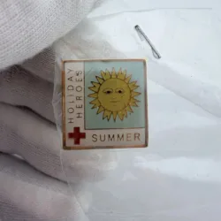 ARC American Red Cross Holiday Heroes Summer Sun Pin