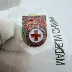 2003 ARC American Red Cross Holiday Heroes Memorial Day Red Poppy Pin