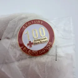 ARC American Red Cross 100 Century Blood Donor Pin - Rare