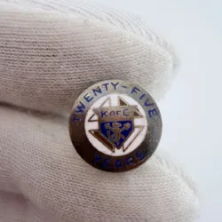 Knights Of Columbus 25 Years Pin - Sterling Silver