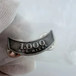 HOG Harley Davidson Owners Group 1,000 Miles Vest Pin