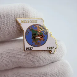 Missouri Ducks Unlimited 50th Anniversary Pin 1937-1987